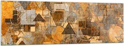 Produktbild von Bilder auf glas - Abstraktion modern - 160x50cm - Glasbilder - Wandbilder - Kunstdruck - zum Aufhängen bereit - Wanddekoration aus Glas - Glas Bilder - Wandbild auf Glas - Einteilig - GAB160x50-4021