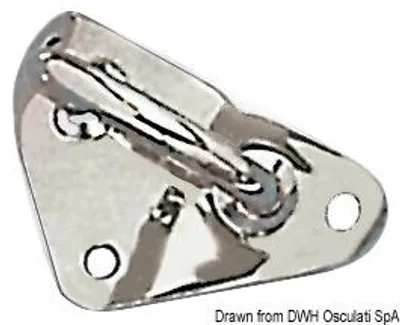 Immagine prodotto di Piastra del montante in acciaio VA 55/60 mm, 1 pezzo