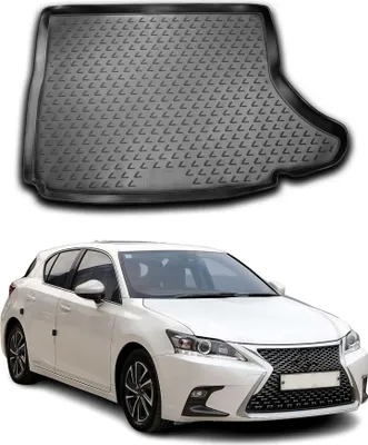 Image de Tapis de coffre pour Lexus CT 2010-2021 Caoutchouc TPE noir