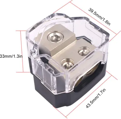 Produktbild von 1 In 2 Out Stromverteilungsblock-Sicherungshalter 60 A für PKW, LKW, Boote, Wohnmobile