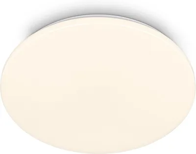 Immagine prodotto di Briloner MOJO Plafoniera LED, colore della luce bianco caldo, protezione dalla polvere e dagli spruzzi d'acqua, bianco, Ø30,5 x 5,5 cm