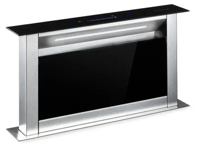 Produktbild von Klarstein Royal Flush Eco Dunstabzugshaube 60 cm -  , 576 M³/H Abluft, Touch-To-Slide Bedienfeld, Led-Beleuchtung, Edelstahl & Glas Design, Geräuscharm 51 dB