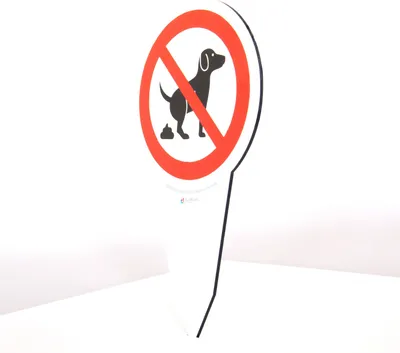 Produktbild von AllesKlaro® - Verbot Hier Kein Hundeklo - Schild - 280 x 160 mm - 4 mm Alu Verbundplatte