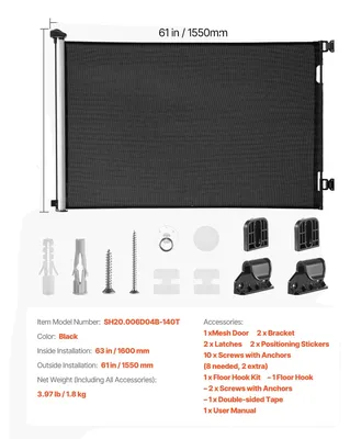 Imagen del producto de Barrera de seguridad para bebés, diseño que ahorra espacio, características de seguridad mejoradas, modelo