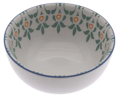 Productafbeelding van Solidchoice - Set van 6 Keramische Schalen in Wit en Groen