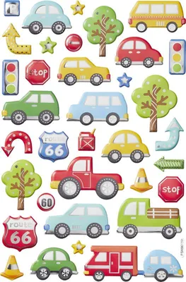 Produktbild von Ballonsticker XL Autos