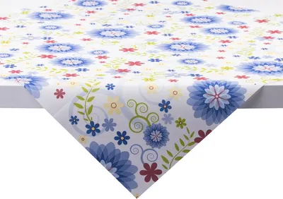 Produktbild von Sovie HOME Tischdecke Rahel in Blau aus Linclass® Airlaid 80 x 80 cm, 1 Stück - Floral