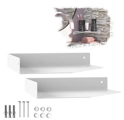Produktbild von SOTECH Wandeckregal HOVER-IX 200 x 200 x 30 mm weiß (2 Stück)