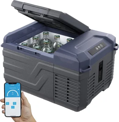 Produktbild von Tragbarer Kühlschrank mit Gefrierfach für Auto - 9L Einzelzone - Kühlbox 45W - Kühlschrank für Reisen und Camping