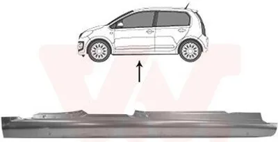 Produktbild von VAN WEZEL 5701103 Schweller Reparaturblech Einstiegblech Links für VW up! Schrägheck (121, 122, BL1, BL2) load up! Kastenwagen (121, 122, BL1, BL2)