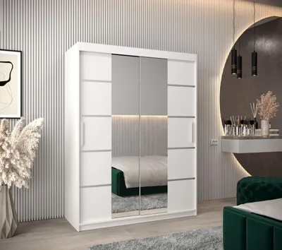 Produktbild von Schrank mit Spiegeln VIVIEN – Breite 150 cm, Weiß