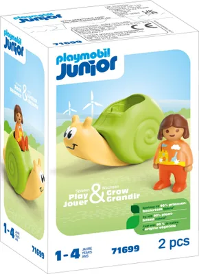 Produktbild von 71699 Junior: Schaukelschnecke mit Rasselfunktion, Konstruktionsspielzeug