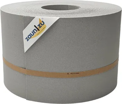 Produktbild von Sichtschutzstreifen zaun|zu PREMIUM 50m Rolle PP Zaunblende für Doppelstabzaun Steingrau, 50m