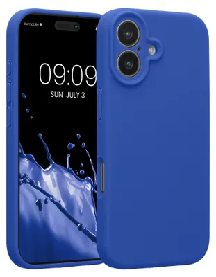 Produktbild von kwmobile Hülle kompatibel mit Apple iPhone 17 - Hülle Silikon gummiert - Handyhülle - Handy Case in Baltik Blau