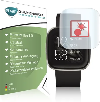 Produktbild von Slabo Hydrogel FULL COVER Panzerschutzfolie für Fitbit Versa 2 (3er Set) KLAR