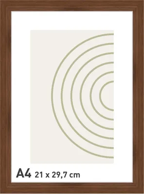 Produktbild von accent by nielsen Holz Bilderrahmen Velino, Walnuss, 21 x 29,7 cm (A4)