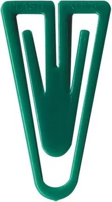 Produktbild von Büroklammern Plastiklips 35mm VE=100 Stück grün