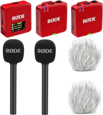 Image de Rode Système de microphone sans fil GO Gen 3 Rouge Interview Set 2