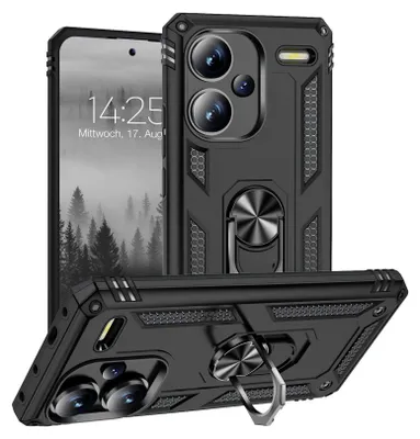 Produktbild von Armor Outdoor Handyhülle für Xiaomi Redmi Note 13 Pro+ 5G Handy Panzer Case Cover Schutzhülle Farbe: Schwarz