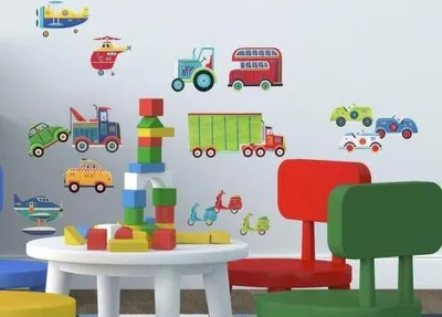 Produktbild von Wandsticker für das Kinderzimmer VERKEHRSMITTEL