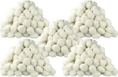 Produktbild von 5X 1000 g Filterbälle-Verpackung kompatibel mit Pool-Filteranlagen, Sandfilteranlagen - 50 mm