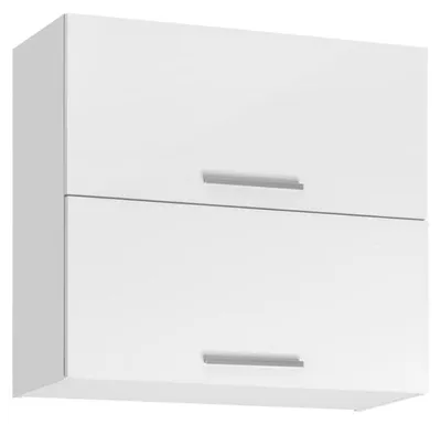 Image de Meuble haut double de cuisine "Salma" - Blanc - L 80 x H 72 cm