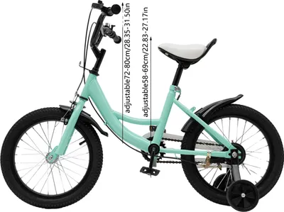 Produktbild von Kinderfahrrad, 16 Zoll Radgröße, verstellbarer Sitz und Lenker, Grün 16 Zoll