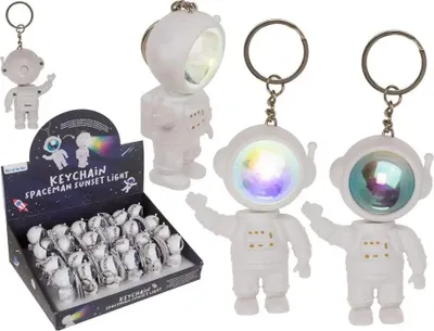 Zdjęcie produktu dla Brelok Astronauta z Efektem Zachodu Słońca - Kosmiczna Mini Lampa