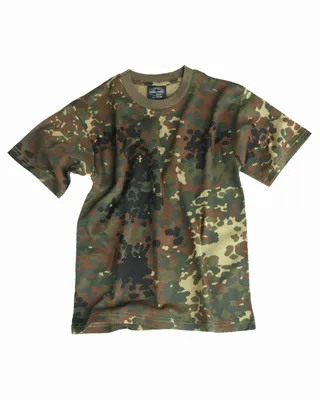 Zdjęcie produktu dla MIL-TEC T-Shirt KIDS flecktarn Tarnshirt Kinder Army Military Shirt Boys & Girls M