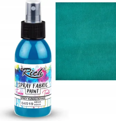 Obrázek produktu pro Rich Spray Fabric Paint Barva na textil na vodní bázi 60ml - AQUA