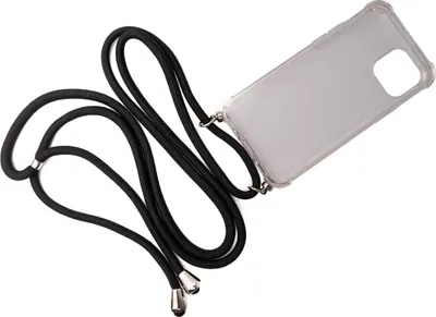 Produktbild von Schutzhülle aus Silikon mit Halsband in Transparent Hülle für iPhone 13 Mini