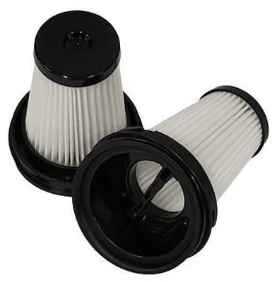 Two vacuum cleaner filters are shown against a white background.