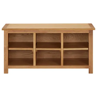 Produktbild von vidaXL Schuhregal 90x37x45 cm Eiche Massivholz