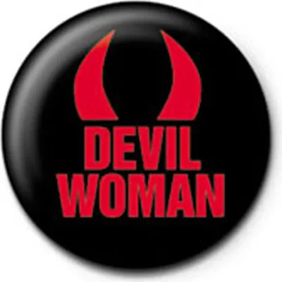 Produktbild von Devil Woman - Button Badge - Teufel