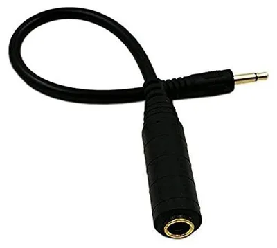 Zdjęcie produktu dla Adapter kabel audio 3 5MM na 6 35MM pozłacany męski żeński