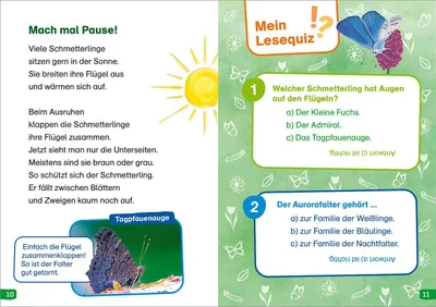 Produktbild von WAS IST WAS Erstes Lesen easy! Band 15. Wie leben die Schmetterlinge?