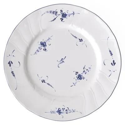 Zdjęcie produktu dla Villeroy & Boch 1023412620, Talerz obiadowy, Okrągły, Porcelana, Niebieski, Biały, Old Luxembourg, 26 cm