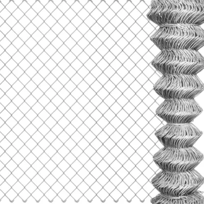 Zdjęcie produktu dla Ocynkowana siatka ogrodzeniowa dla zwierząt o oczkach romboidalnych 50x50. Rolka 25 m, średnica drutu 2,2 mm – szerokość 125 cm