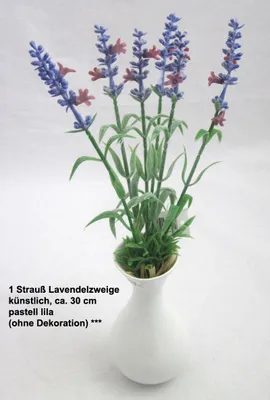 Produktbild von 1 Strauß Lavendelzweige, künstlich, pastell lila ca. 30 cm