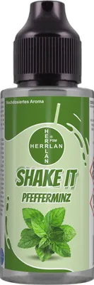 Produktbild von SHAKE IT Pfefferminz-Aroma, hochdosiertes Lebensmittelaroma in der praktischen Schüttelflasche I HERRLAN - Qualität