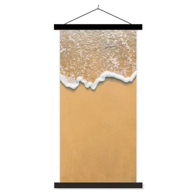 Produktbild von MuchoWow® Textilposter Strand - Sommer - Meer 60x120 cm mit schwarzem Rahmen - Magnete