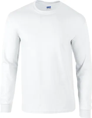 Produktbild von Gildan 2400 | Ultra Baumwolle Long Sleeve Herren T-Shirt - Farbe: White - Größe: S