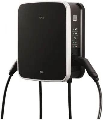 Immagine prodotto di ABL eMH3 3W2226 Wallbox TWIN Slave, 11kW/22kW, incl. cavo da 7,50 m (idoneo)