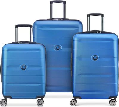Produktbild von DELSEY PARIS Comete + 4 Double Rolls Trolley Set Light Blue blau 77cm