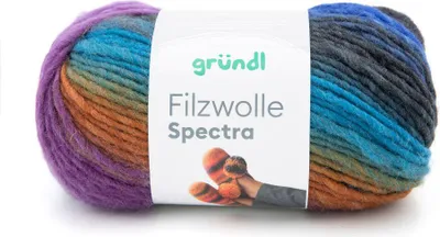 Produktbild von Gründl Filzwolle Spectra 100 g atlantis multicolor 100 g