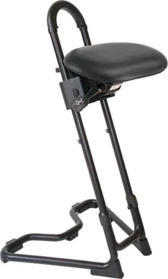 Produktbild von Stehhilfe Kunstleder Sitzhöhenverstellung 610-860 mm Stahlrohr schwarz