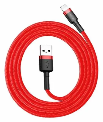 Produktbild von Baseus CALKLF-A09, 0,5 m, USB A, Lightning, Männlich, Männlich, Rot