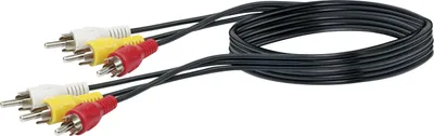 Produktbild von Schwaiger CIK5015 533, 1,5 m, 3 x RCA, 3 x RCA, Männlich, Männlich, Schwarz