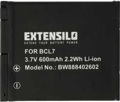 Produktbild von EXTENSILO Akku kompatibel mit Panasonic Lumix DMC-SZ3V, DMC-SZ9K, DMC-SZ3T, DMC-SZ3W, DMC-SZ9, DMC-SZ3K, DMC-SZ3P Kamera (600 mAh, 3,7 V, Li-Ion)