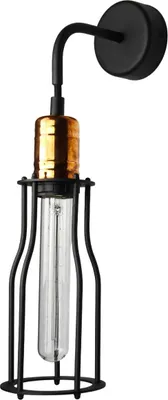 Obrázek produktu pro Nástěnná lampa VintageIndustrie "Workshop" černá měděná kovová nástěnná lampa obývací pokoj ložnice předsíň
